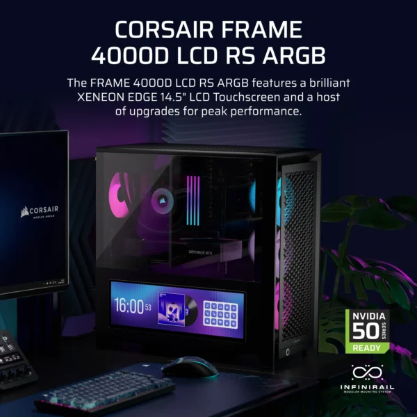 FRAME 4000D LCD RS ARGB Premium Mid-Tower PC Case
