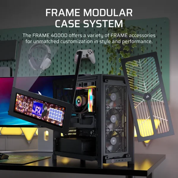 FRAME 4000D RS WOOD Modular High Airflow Mid-Tower PC Case