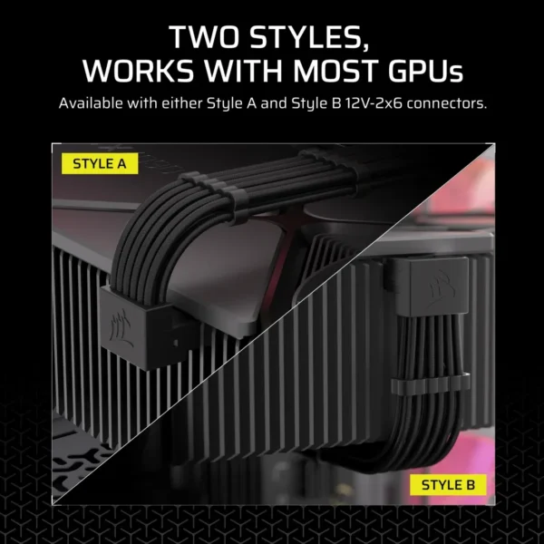 CORSAIR Type 5 PSU 90Ã¸ 12V-2x6 Style A Cable