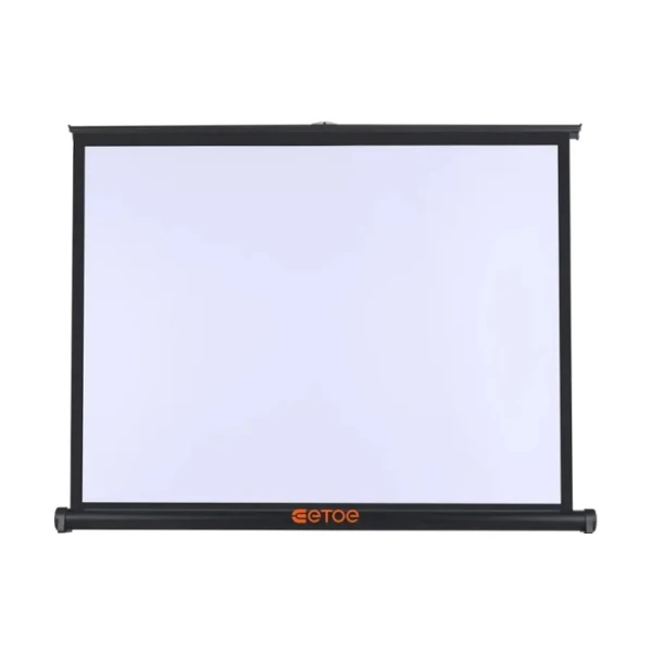 ETOE 50-Inch Pull-Up Projector Screen | Portable Matte White 4:3 | 1-Yr Warranty