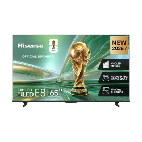 Hisense 65 Inch E8S 4K Mini-LED 144Hz TV Quantum Dot, Dolby Atmos & 4-Yr Warranty