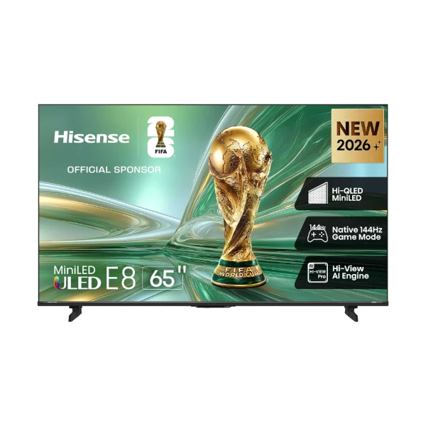 Hisense 65 Inch E8S 4K Mini-LED 144Hz TV Quantum Dot, Dolby Atmos & 4-Yr Warranty Hisense 65 Inch E8S 4K Mini-LED 144Hz TV Quantum Dot, Dolby Atmos & 4-Yr Warranty