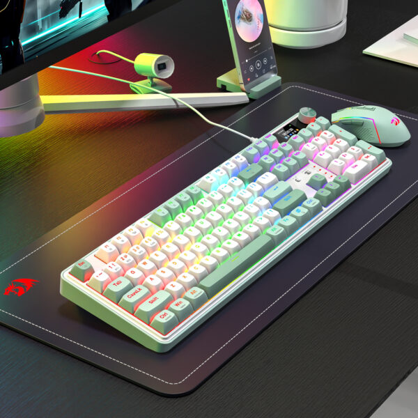 RD-K761WG-RGB-PRO_Redragon-WYVERN-K761-Pro-Full-size-RGB-Wireless-Mechanical-Gaming-Keyboard-White-Green_wr_06a.jpg Redragon WYVERN K761 Pro Full-size RGB Wireless Mechanical G