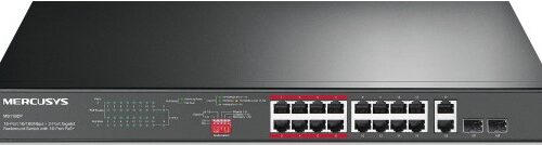 Mercusys 20 Ports With 16 PoE Plus and 2 Port Gigabit Rackmo