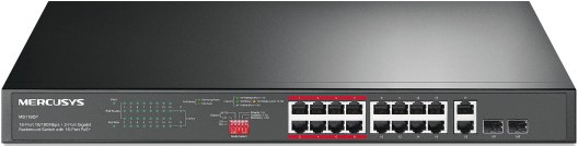 Mercusys 20 Ports With 16 PoE Plus and 2 Port Gigabit Rackmo
