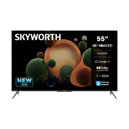skyworth-55-inch-4k-qled-google-tv-front-view-55x6600k