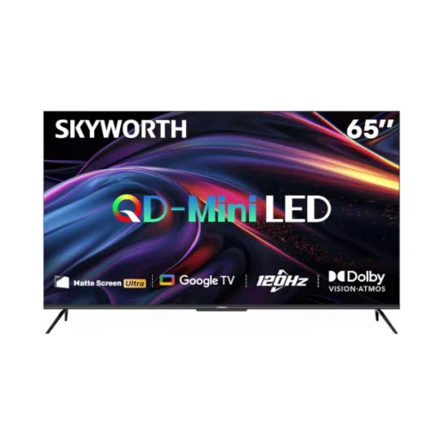 skyworth-65-inch-4k-qd-mini-led-google-tv-front-view