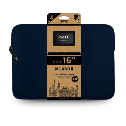 PORT MILANO II ECO laptop sleeve 16-inch Navy Blue