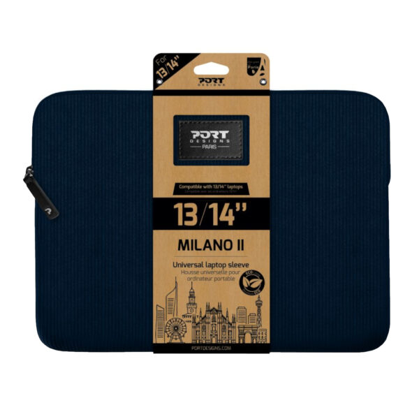 140721_Port-Designs-Milano-II-Eco-13-14-inch-Universal-Laptop-Sleeve-Navy-Blue_wr_01a.jpg Port Designs Milano II Eco 13/14-inch Universal Laptop Sleev