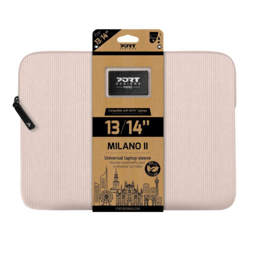140724_Port-Designs-Milano-II-Eco-13-14-inch-Universal-Laptop-Sleeve-Plush-Pink_wr_01a.jpg Port Designs Milano II Eco 13/14-inch Universal Laptop Sleev