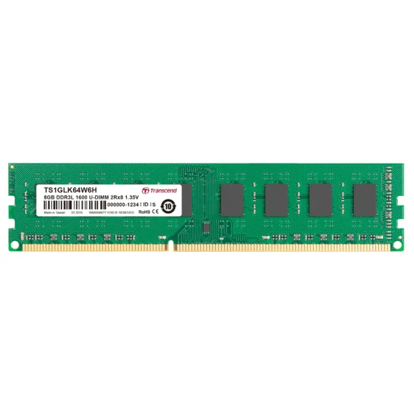 TRANSCEND 8GB DDR3L-1600 LOW VOLTAGE