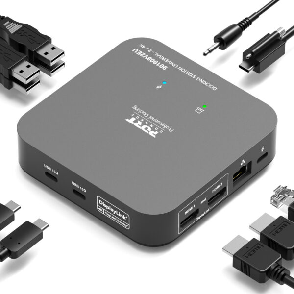 Port Connect Multi-port USB Type-C 2x4K Office Docking Stati