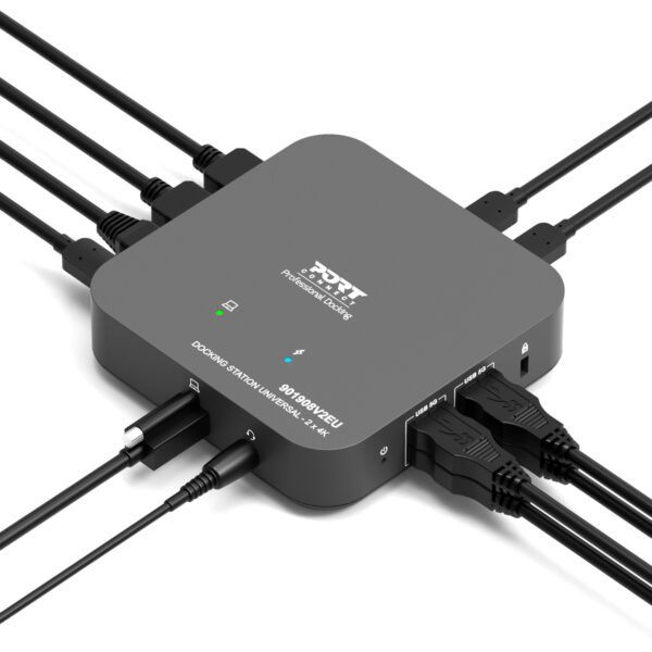 Port Connect Multi-port USB Type-C 2x4K Office Docking Stati