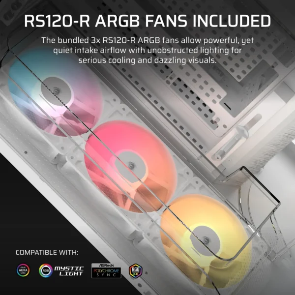 AIR 5400 RS-R ARGB Triple Chamber Mid-Tower PC Case