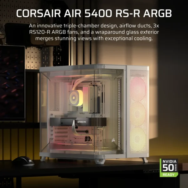 AIR 5400 RS-R ARGB Triple Chamber Mid-Tower PC Case