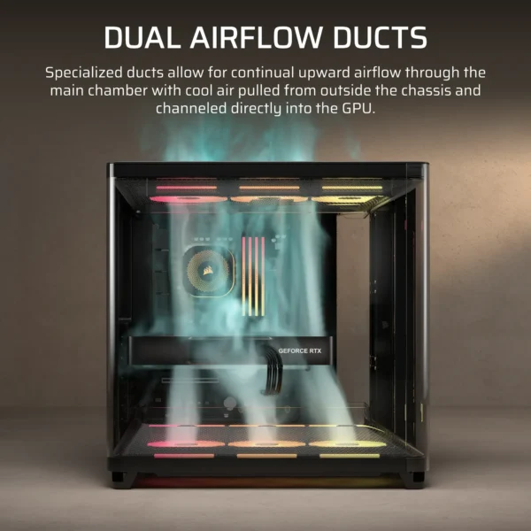 AIR 5400 LX-R RGB iCUE LINK Triple Chamber Mid-Tower PC Case