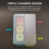 AIR 5400 LX-R RGB iCUE LINK Triple Chamber Mid-Tower PC Case