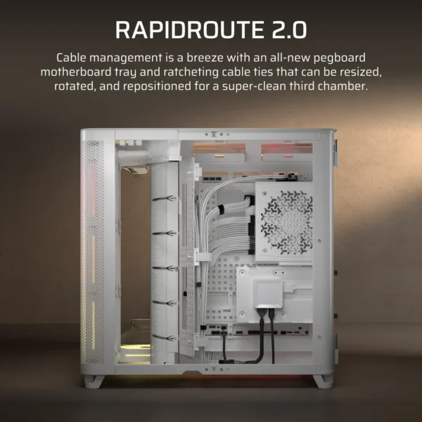 AIR 5400 LX-R RGB iCUE LINK Triple Chamber Mid-Tower PC Case
