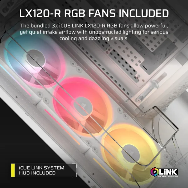 AIR 5400 LX-R RGB iCUE LINK Triple Chamber Mid-Tower PC Case