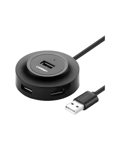 CR106-20277 UGREEN 4-IN 1 USB 2.0 Hub (20777) - Black