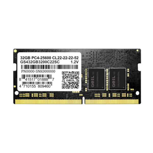 GS432GB3200C22SC_GeIL-Pristine-32GB-DDR4-3200MHz-SODIMM-Notebook-Memory-Black_wr_03.jpg GeIL Pristine 32GB DDR4 3200MHz Notebook Memory
