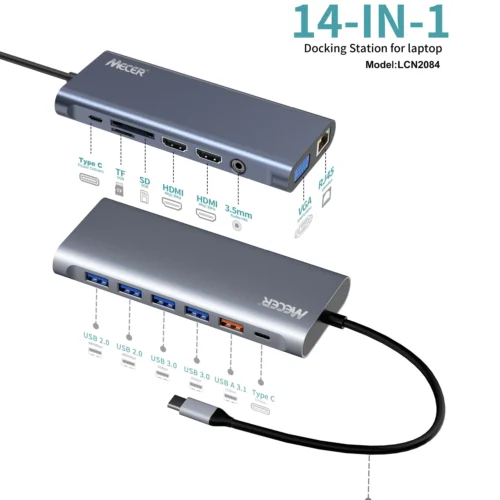 MECER 14 in1 Type C Universal Docking Station W
