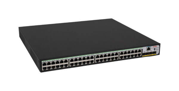 H3C S1850V2-52X-PWR L2 Ethernet Switch with 48x 10/100/1000 BASE-T PoE+ Ports and 4x 1G/10G BASE-X SFP Plus Ports