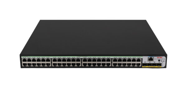 H3C S1850V2-52X-PWR L2 Ethernet Switch with 48x 10/100/1000 BASE-T PoE+ Ports and 4x 1G/10G BASE-X SFP Plus Ports