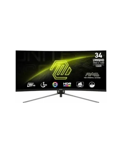 MAG-345CQR MSI MAG345CQR 34 Curved Gaming Monitor 3440x1440 (UWQHD) VA 1ms 180Hz