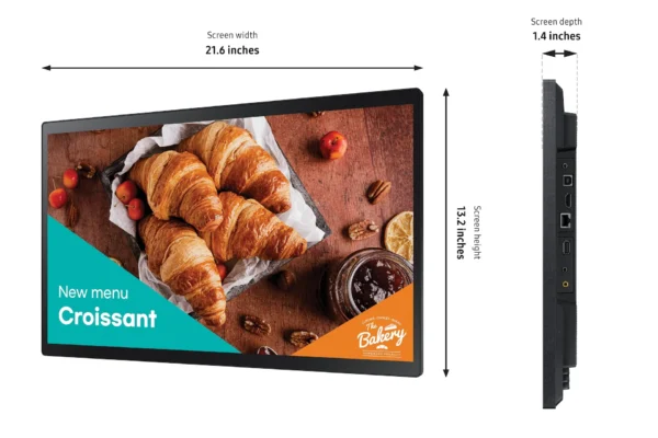 SAMSUNG 24'' EDGE LED FHD 300 NIT 16/7 HOUR PANEL TOUCH