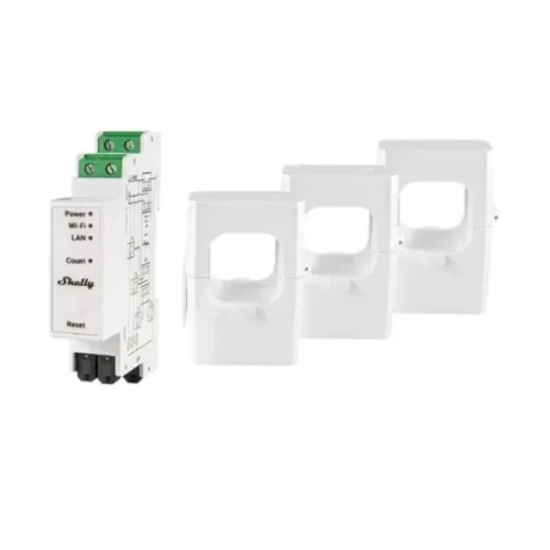 Shelly Pro 3EM-400A Relay With 3 x 400A Clamps