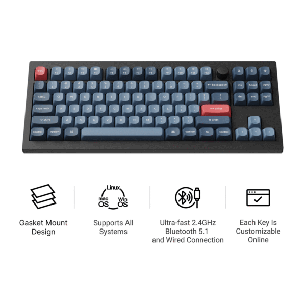 Keychron V3 Max QMK/VIA 80% Wireless Custom Mechanical Keybo
