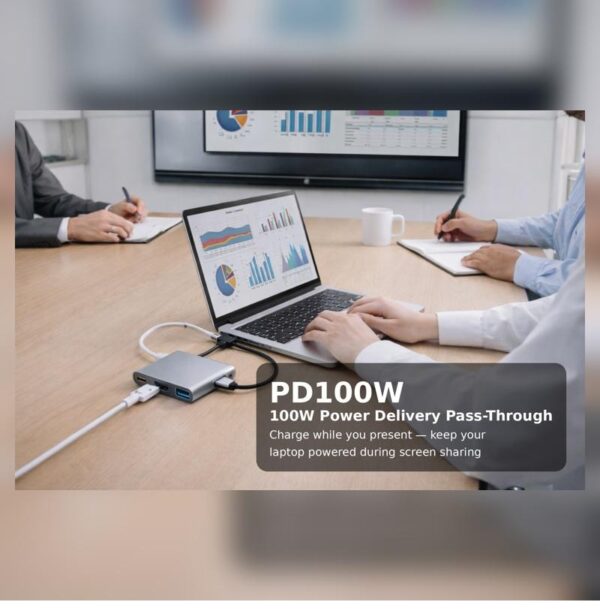 USB-C TO HDMI 4K + PD 100W HUB