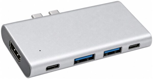 USB-C X 2 5 PORT HUB