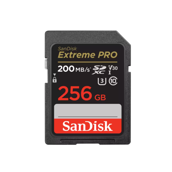 SanDisk Extreme Pro SD UHS I 256GB Card for 4K Video for DSL