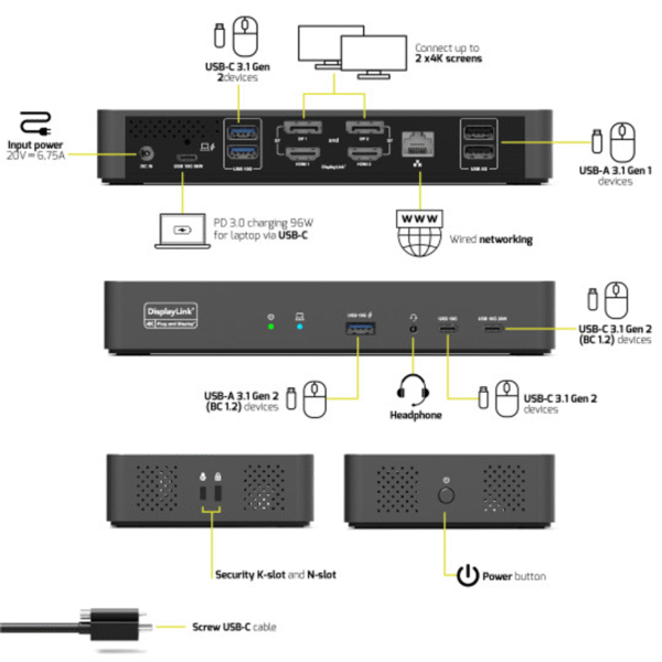 901904V2EU_PORT2_x_4K_USB-C_desktop_docking_station_wr_10.png PORT2 x 4K USB-C desktop docking station 11 peripherals 96W