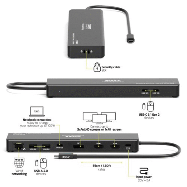 901906V2_PORT_Mobile_docking_station_1_X_4K_USB-C_wr_05.png PORT Mobile docking station 1 X 4K USB-C 9 devices 100W