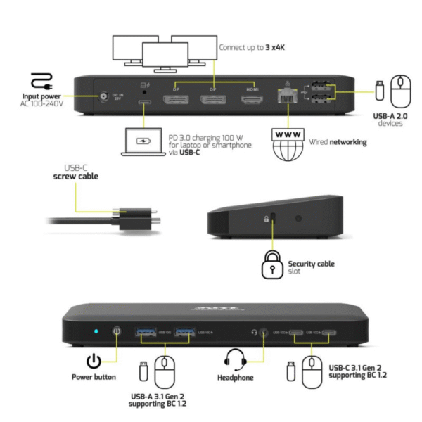 901910V2EU_PORT_Office_docking_station_3_X_4_USB-C__wr_04.png PORT Office docking station 3 X 4 USB-C 11 devices 100W