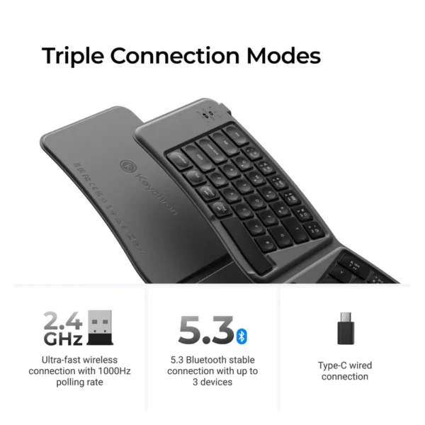 B11P-K1-4-1.webp Keychron B11 Pro Ultra-Slim Wireless Foldable Keyboard Alice Layout - Space Gray
