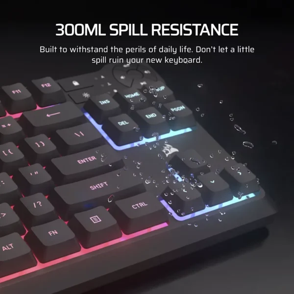 CORSAIR K55 CORE TKL RGB Wired Gaming Membrane Keyboard with