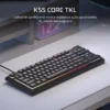 CORSAIR K55 CORE TKL RGB Wired Gaming Membrane Keyboard with