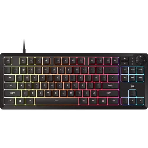 CH-9216065-NA CORSAIR K55 CORE TKL RGB Wired Gaming Membrane Keyboard with