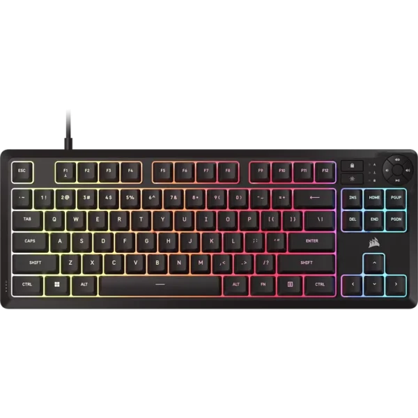 CORSAIR K55 CORE TKL RGB Wired Gaming Membrane Keyboard with