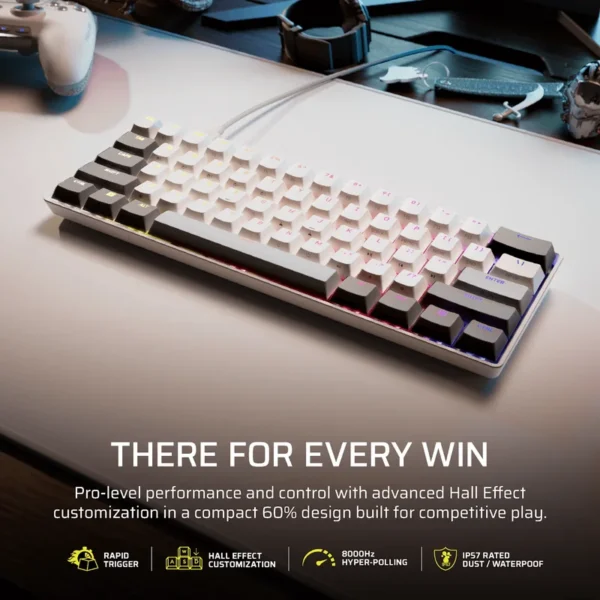 CH-979111J-NA-2-1.webp Corsair CLIPPER PRO MINI 60 Hall Effect Gaming Keyboard - White