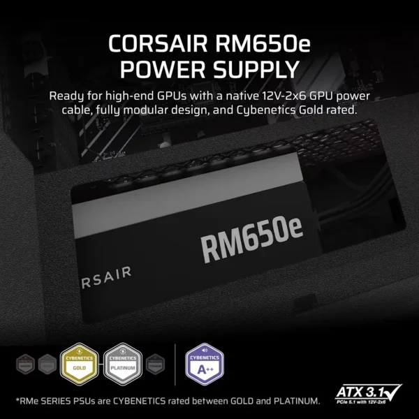 Corsair RM Series? RM650e ? 650 Watt 80 PLUS Gold Fully Modu