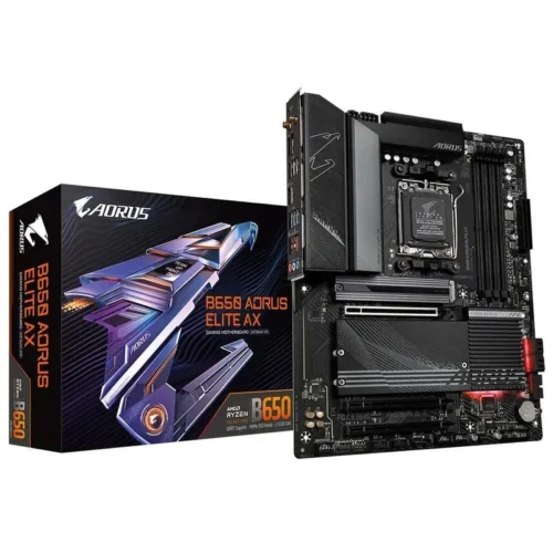 GA-B650-AORUS-ELITE-AX-V2-1.webp GIGABYTE Motherboard AMD B650 Aorus Elite Chipset for AMD AM5; 4x DDR5; 3x M2; HDMI/DP; ATX