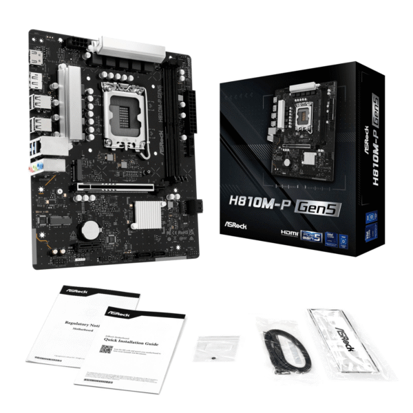 ASROCK H810M-P Gen 5 Intel LGA 1851 M-ATX Motherboard