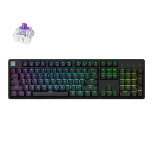 Keychron K10 HE 100% Hot-Swap Gateron Dbl-Rail Nebula Switch Keychron K10 HE 100% Hot-Swap Gateron Dbl-Rail Nebula Switch - K10H-J1