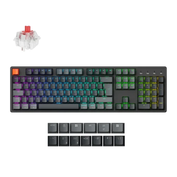 Keychron K10 QMK Full-size RGB Wireless Custom Mechanical Ke Keychron K10 QMK Full-size RGB Wireless Custom Mechanical Ke - K10X-H1