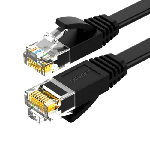 NW102-50172-6.webp UGREEN NW102 Cat6 U/UTP Flat Ethernet Cable 0.5m - Black
